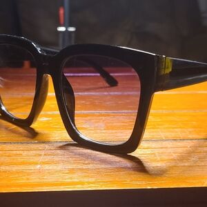 Torrid Glossy Black Square Glasses